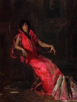 托馬斯 伊肯斯 Portrait of Suzanne Santje 托馬斯 伊肯斯 Portrait of Suzanne Santje